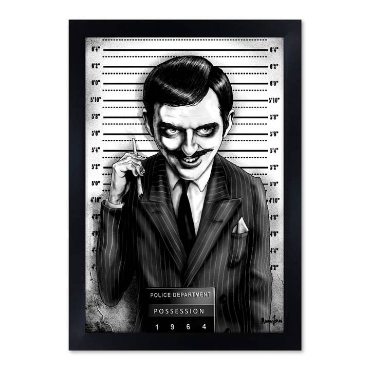 Black Market Art - Wholesale Art Print - GOMEZ - Gomez Addams Family TV Show Art Print1