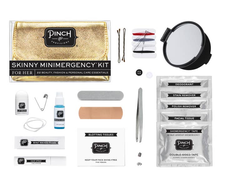 Pinch Provisions - Wholesale Pouch - Women's - Metallic Skinny Minimergency Kit - Available in 4 Colors