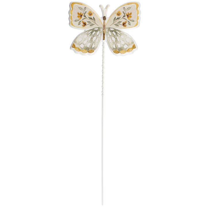 Primitives by Kathy - Wholesale Artificial Flowers - Yellow Butterfly Garden Pick