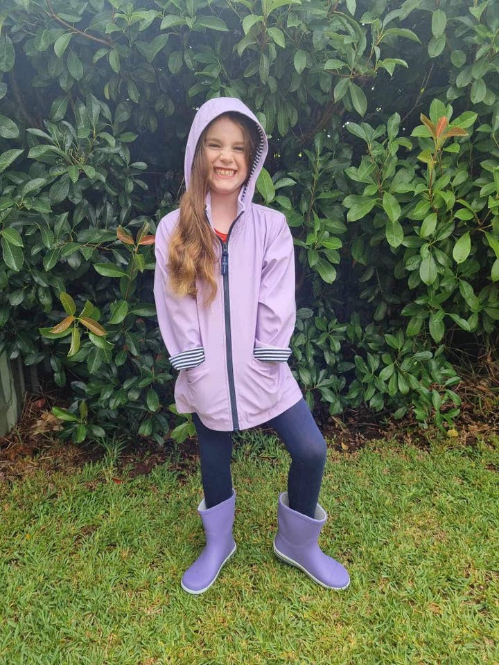 French Soda - Wholesale Rain Boots - Kids - Kids' Rubber Gumboot - Purple
