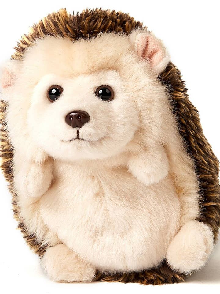 hedgehog, standing - 14 cm (height) - cuddly/plush toy for wholesale by Uni Toys
