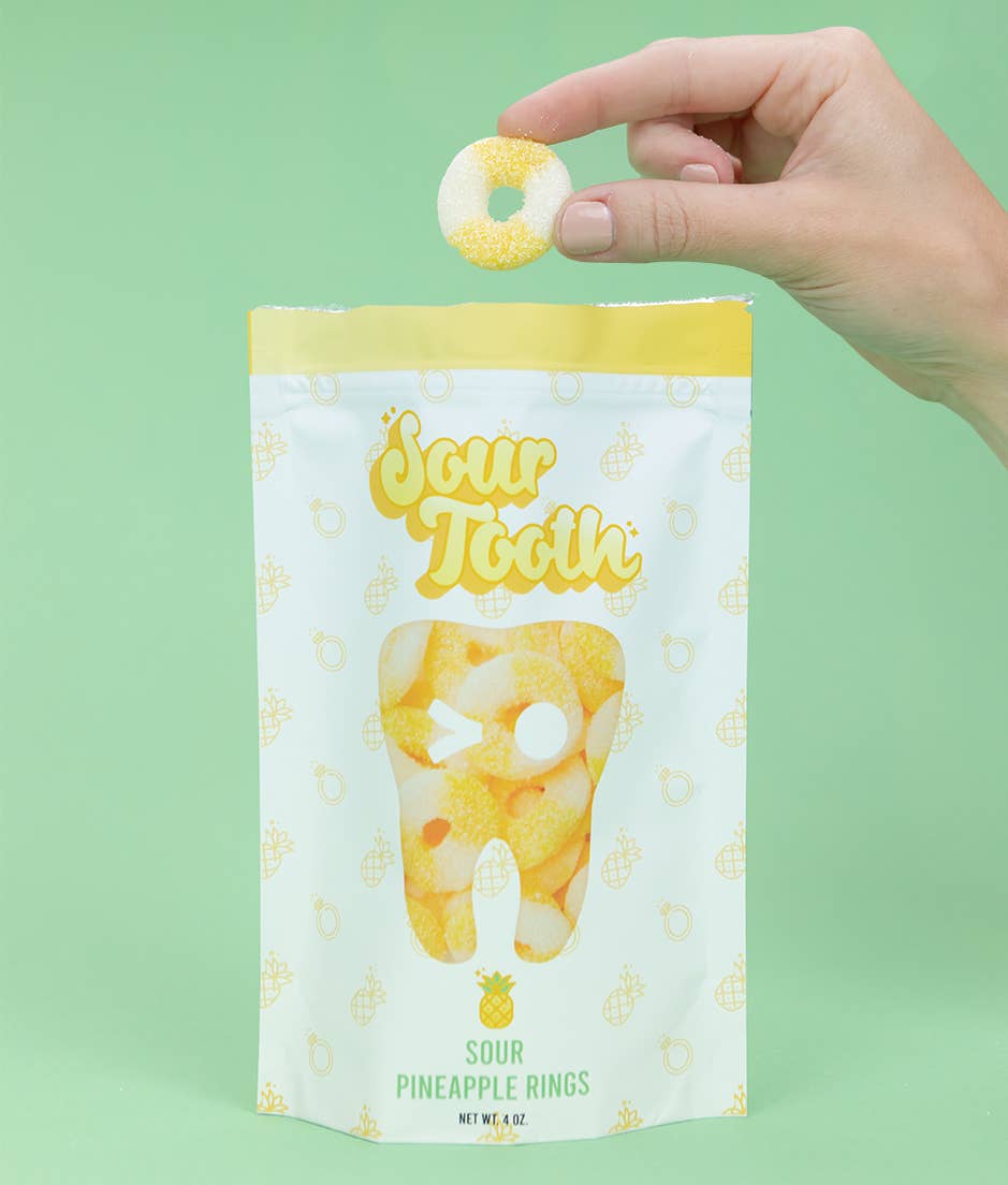 Sour Tooth - Wholesale Gummy - Sour Pineapple Rings1