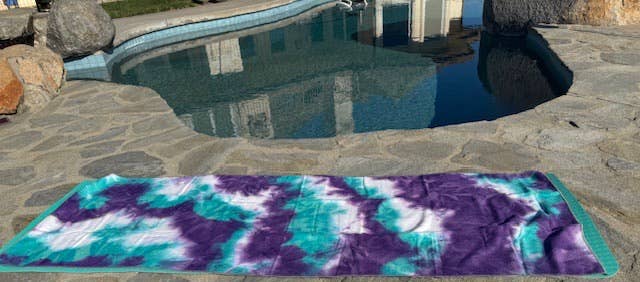 Inkarri Peace and Wellness - Vente Serviettes de yoga - Serviette de yoga antidérapante Tie-dye3