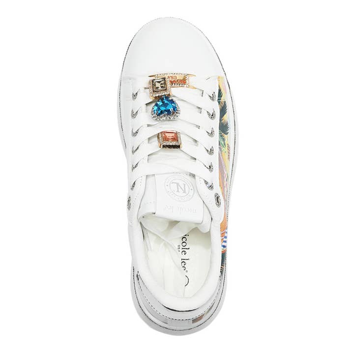 Nicole Lee USA - Vendita all'ingrosso Sneakers di tendenza - Donna - SNEAKERS CON PIETRE ALLA MODA4