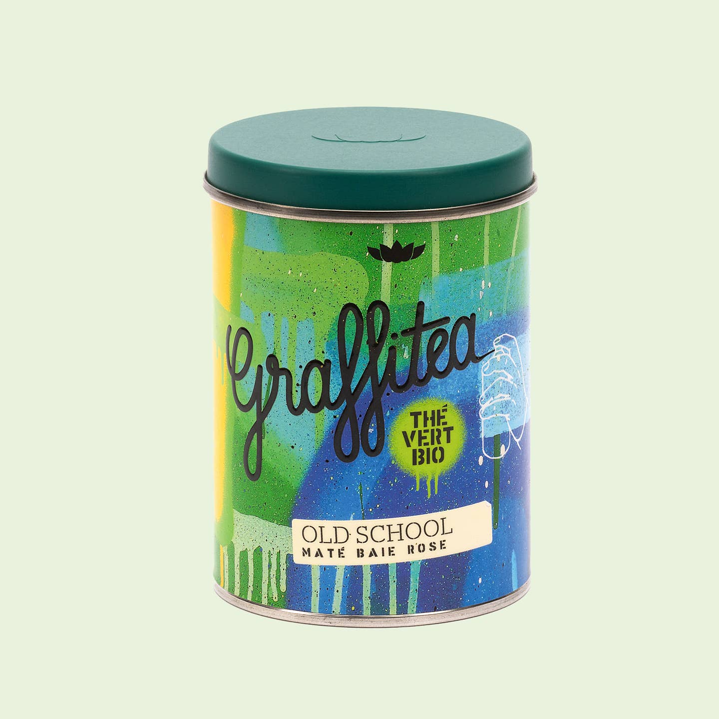 PROVENCE D'ANTAN - Wholesale Health/Detox Tea - Organic Green Tea Maté Pink Berry Old School - 80g Box / Loose0