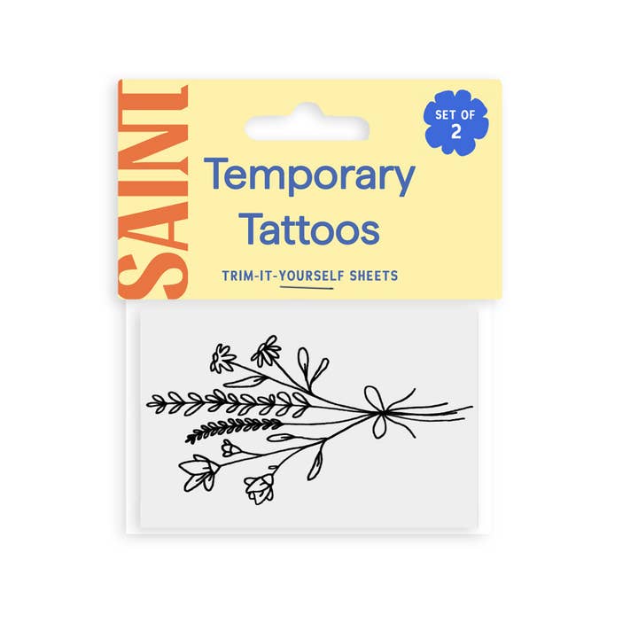 Saint Tattoos - Wholesale Temporary Tattoo - Garden Stems Temporary Tattoos