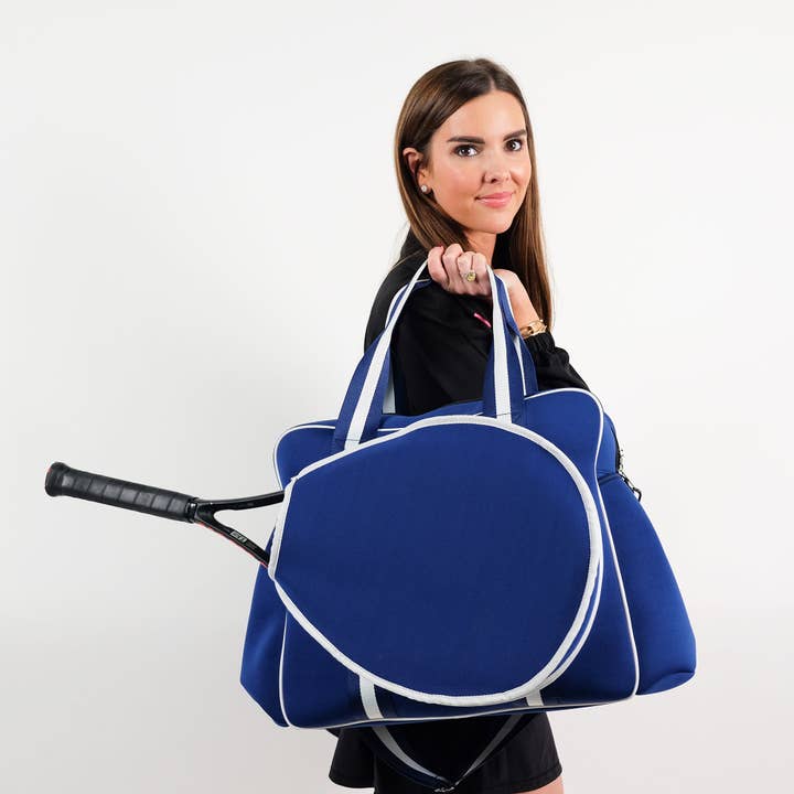 Neoprene Tennis Bag - Navy for wholesale by Parker & Hyde