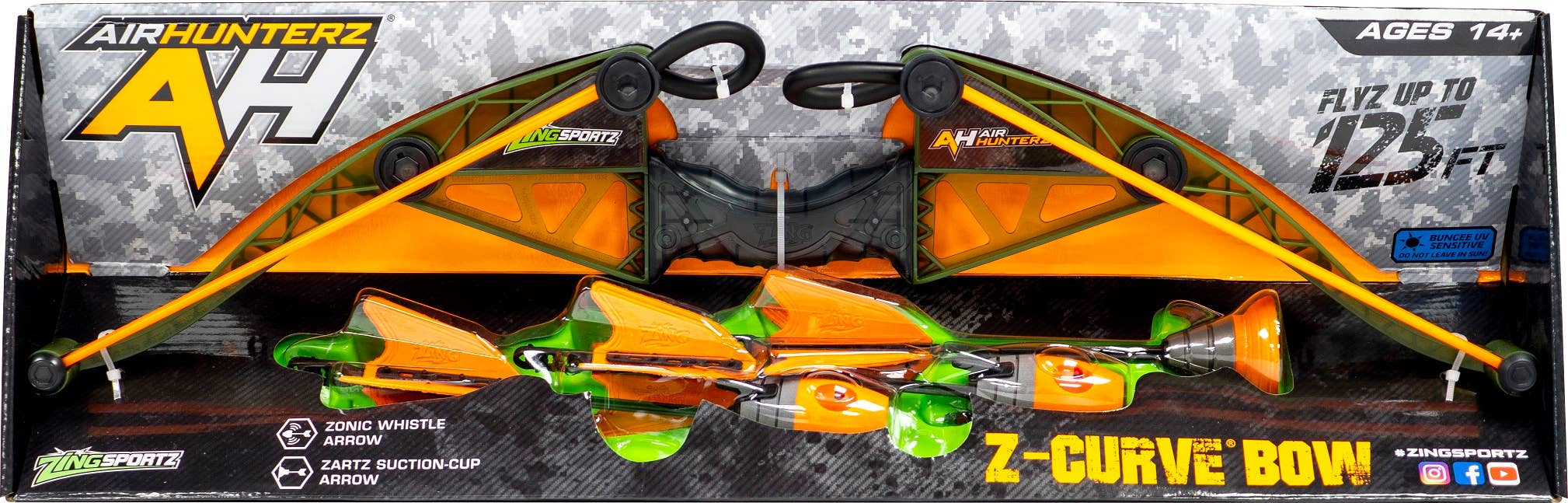 Zing - Wholesale Classic Toy - Kids - Zing Air Hunterz Z-Curve Bow - Bow and Arrow Toy for Kids0