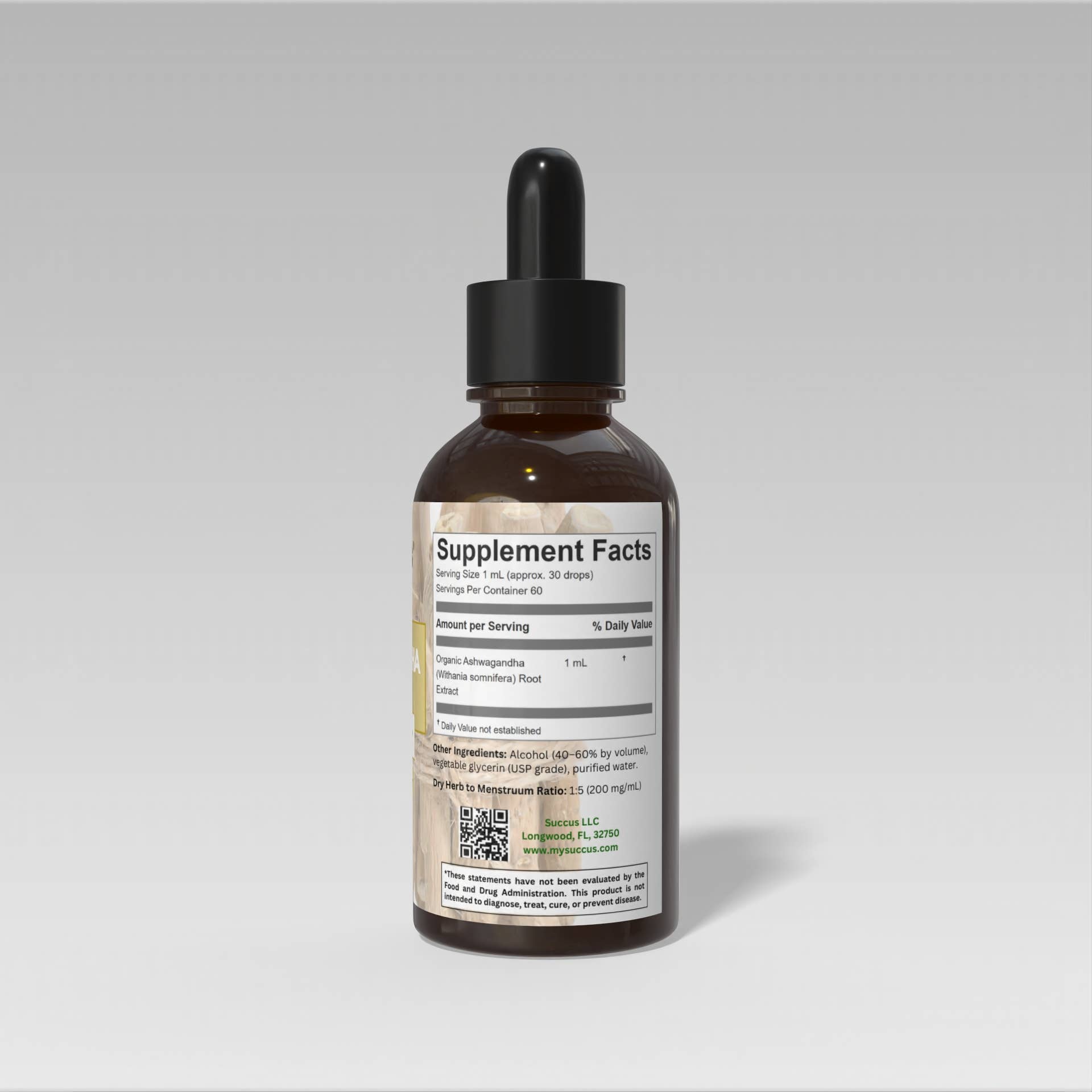 Succus - Wholesale Tincture - Ashwagandha Tincture — Calm and Balance1