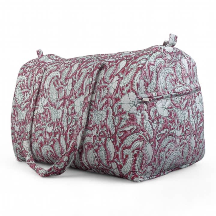 Sac de sport Paisley Rose Vine, sac de week-end, sac de voyage, sac de sport pour la vente par Ayras World