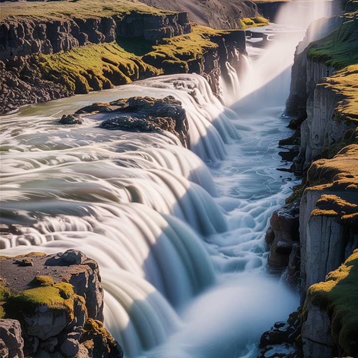 AB Crystal Collection - Wholesale Keychain - Unisex - Gullfoss Waterfall Souvenir Gift โ Iceland Nature Keepsake 2