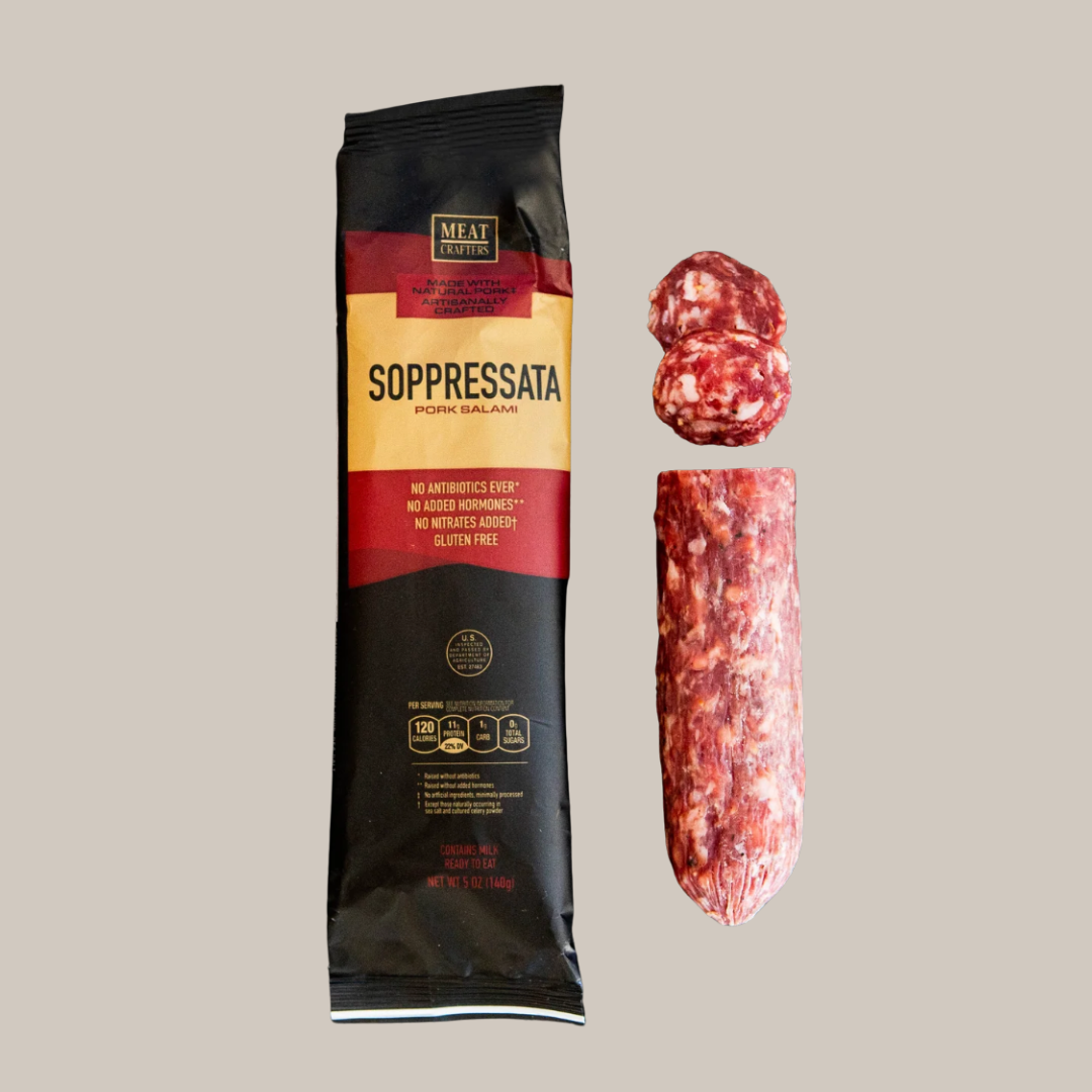MeatCrafters Inc. - Wholesale Salami - Soppressata Dry-Cured Pork Salami: Spice & Red Wine, Italian0