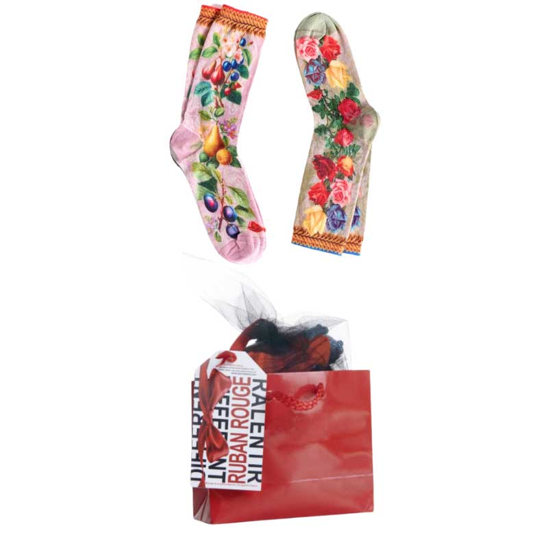 Ruban Rouge - Wholesale Gag Gift/Novelty Gift - Original gift - printed socks set - 36/414