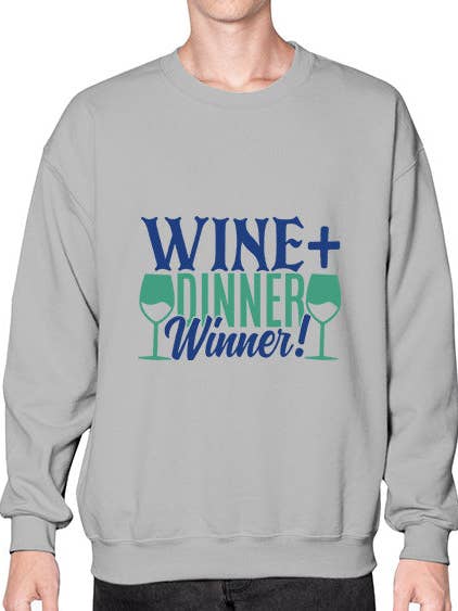 jantar de vinho vencedor 480# - vinho - Sweatshirt - Crew por atacado de tshirt unlimited
