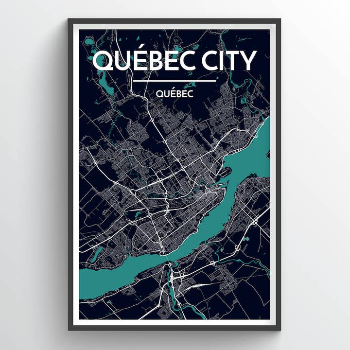 Ville de Québec Carte pour la vente par Point Two Design Group