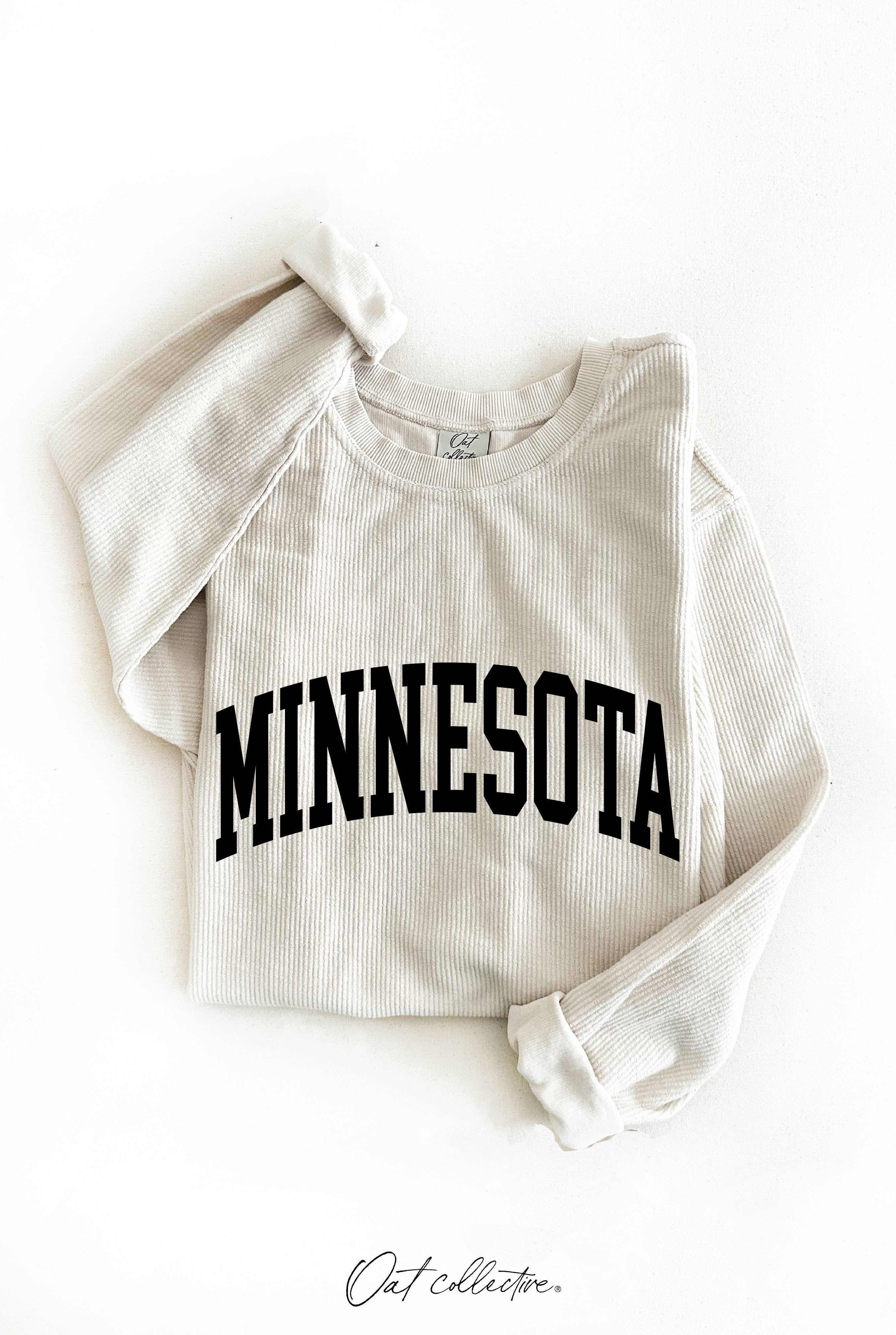 OAT COLLECTIVE – Camisola gráfica - Mulher por atacado – Pulôver Thermal Vintage MINNESOTA 6