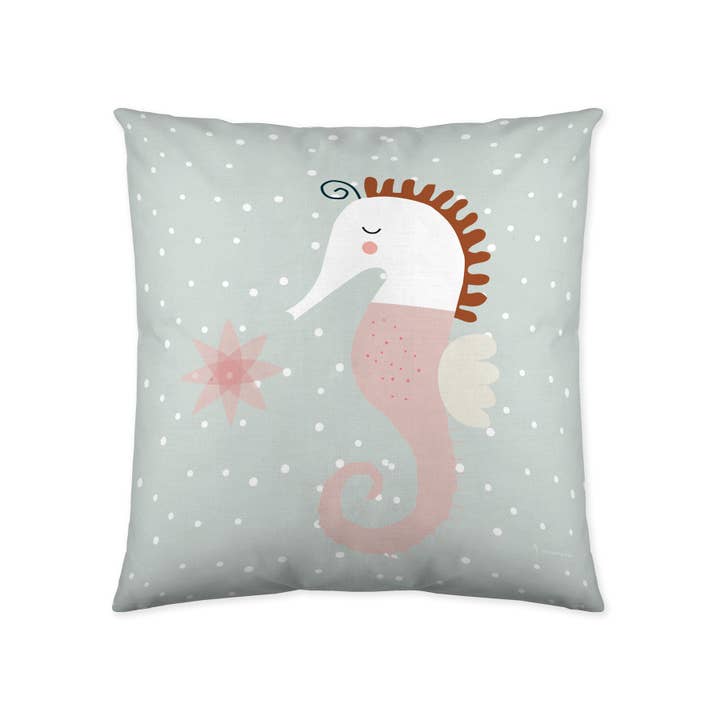 Funda kussen SEAHORSE - HACIENDO EL INDIO voor wholesale door Creaciones Euromoda SL (Naturals Home)