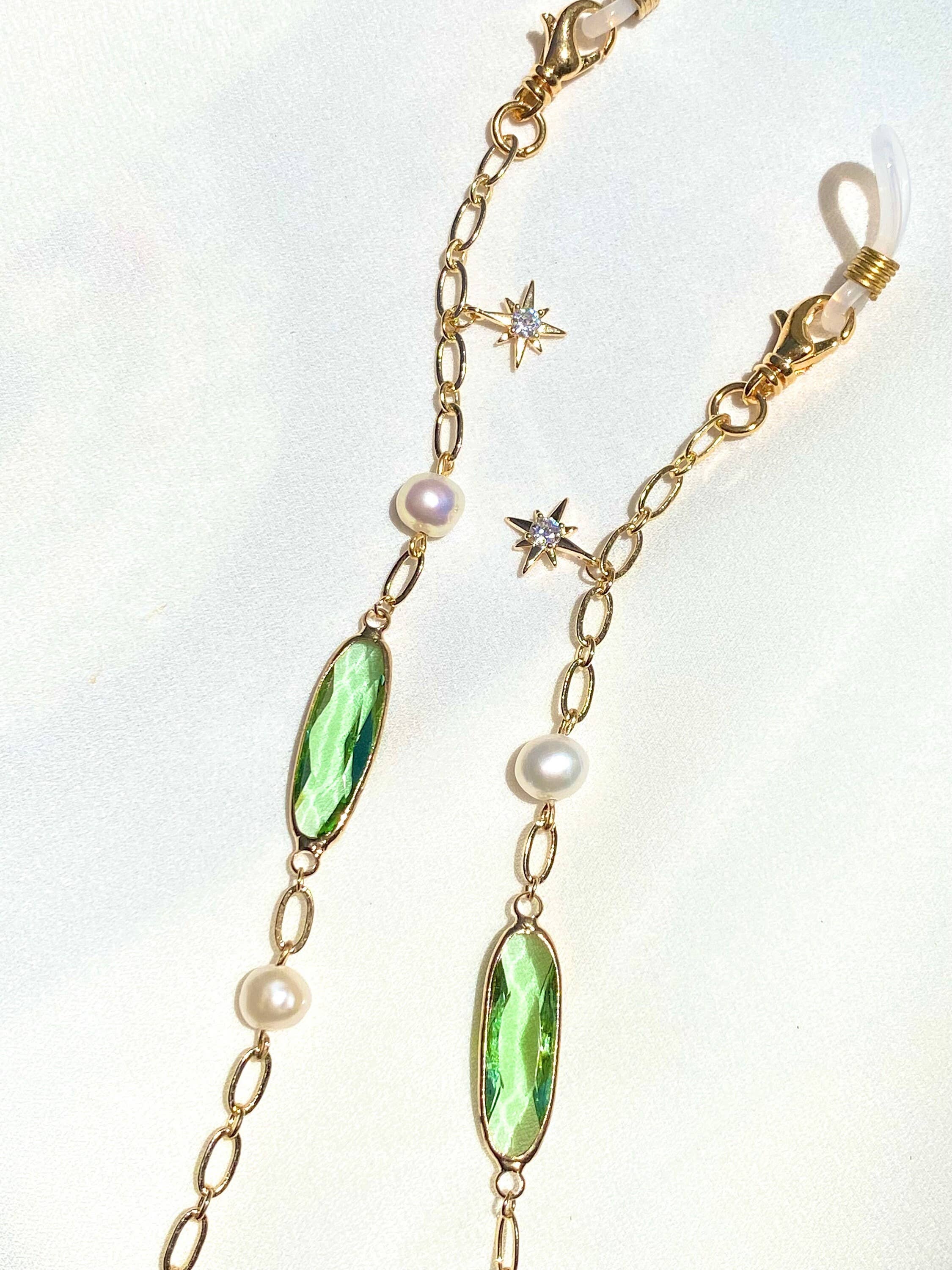 Zebber Handmade - Wholesale Suncatcher - Pearl Suncatcher Glasses Chain with April Birthstone4