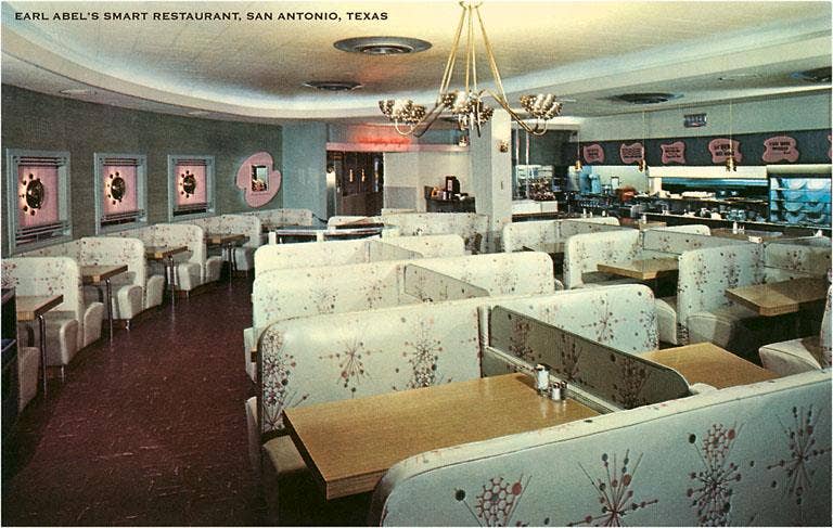 Found Image Press - Wholesale Magnet - Magnet RE-87 Earl Abel's Smart Restaurant, San Antonio, Texa0
