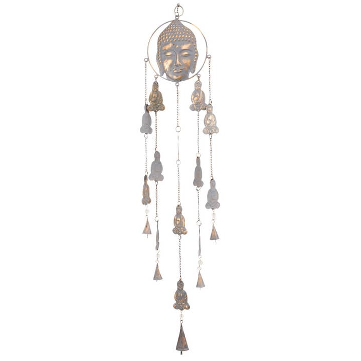 Benjamin International - Wholesale Wind chime - Recycled Buddha With 5 Strings