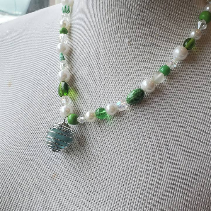 Skullduggery Studios - Wholesale Pendant/Charm Necklace - Beaded Necklace with Crystal Pendant8