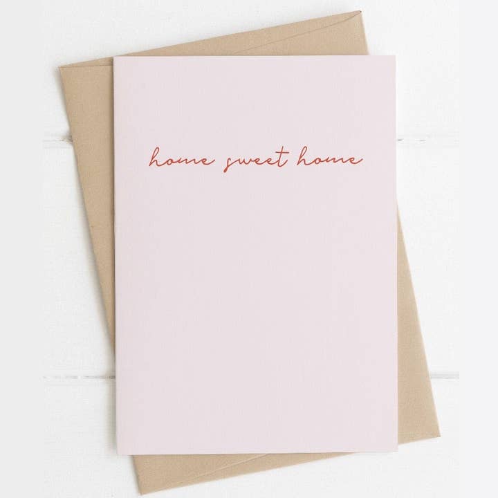 Home sweet home card for wholesale by Grace Emily Design