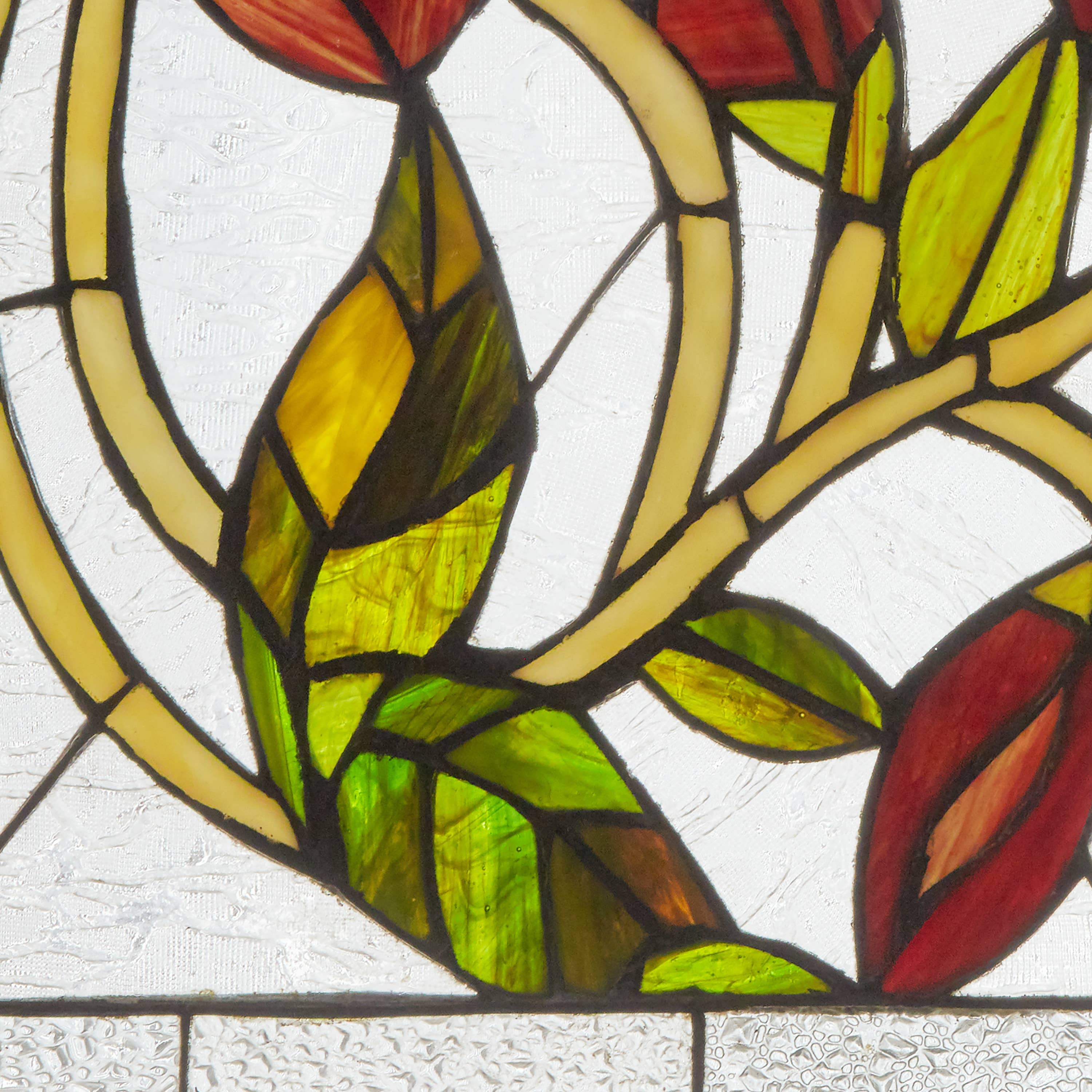 River of Goods - Wholesale Suncatcher - 24"W Floral Vine Tiffany-Style Stained Glass Window Panel14