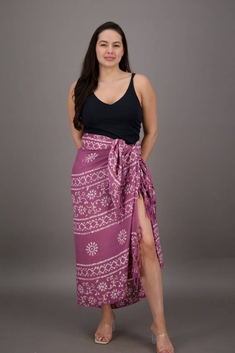 Advance Apparels - Wholesale Swim Cover Up - Women's - Block Print Pareo (12 Colors)7