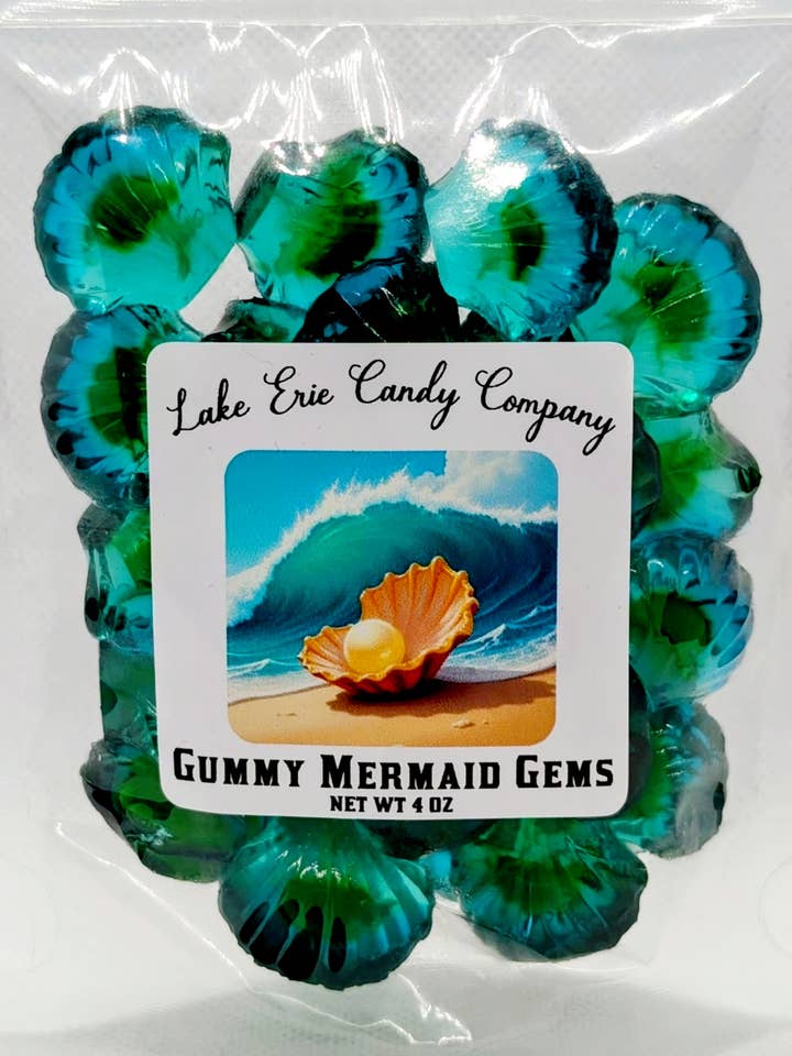 Gommes Sirène Bijoux pour la vente par Lake Erie Candy Company
