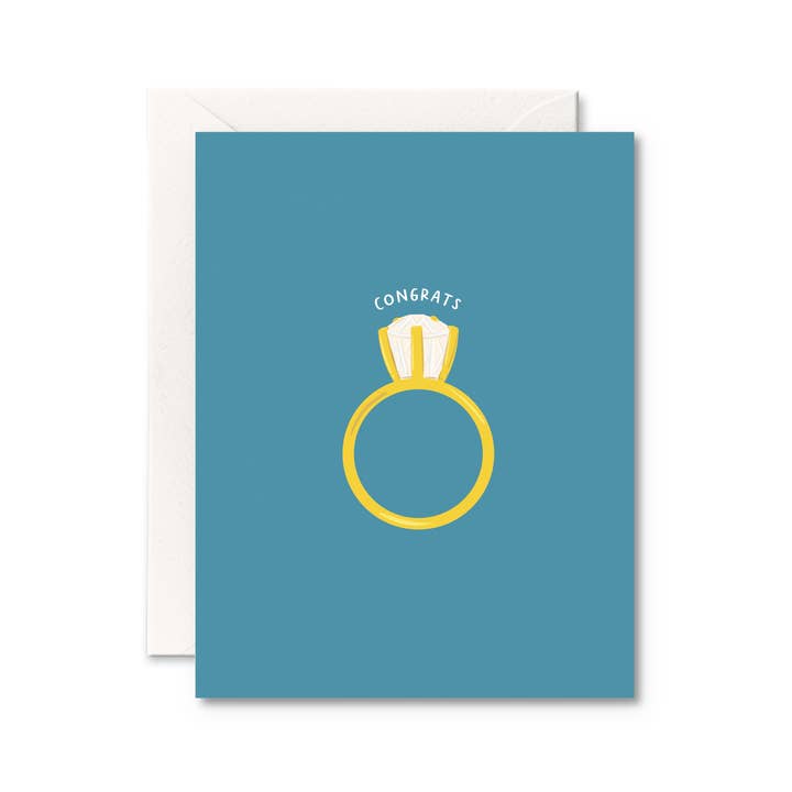 Pretty by Her - Wholesale Congratulations Card - Congrats Ring Engagement Card