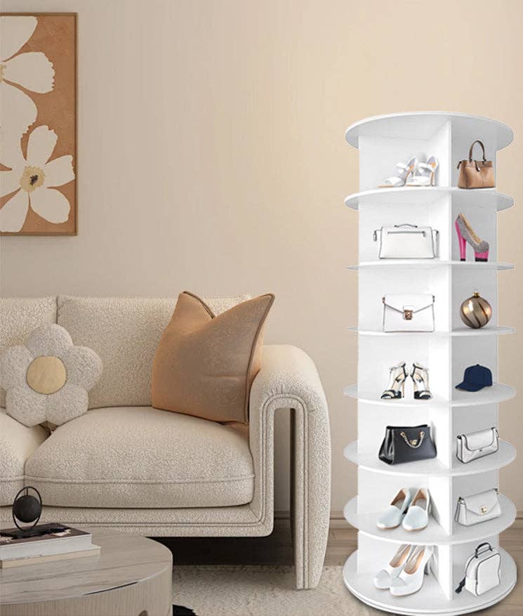 HOMYCASA DESIGN INC - Wholesale Shoe Rack - 7 Tier Rotating Shoe Rack Tower Spinning Storage17