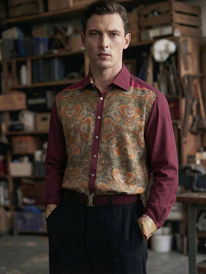 Camisa Algodón y Seda - Pieza Única - Talla S/M para venta al por mayor de Emile Garçon