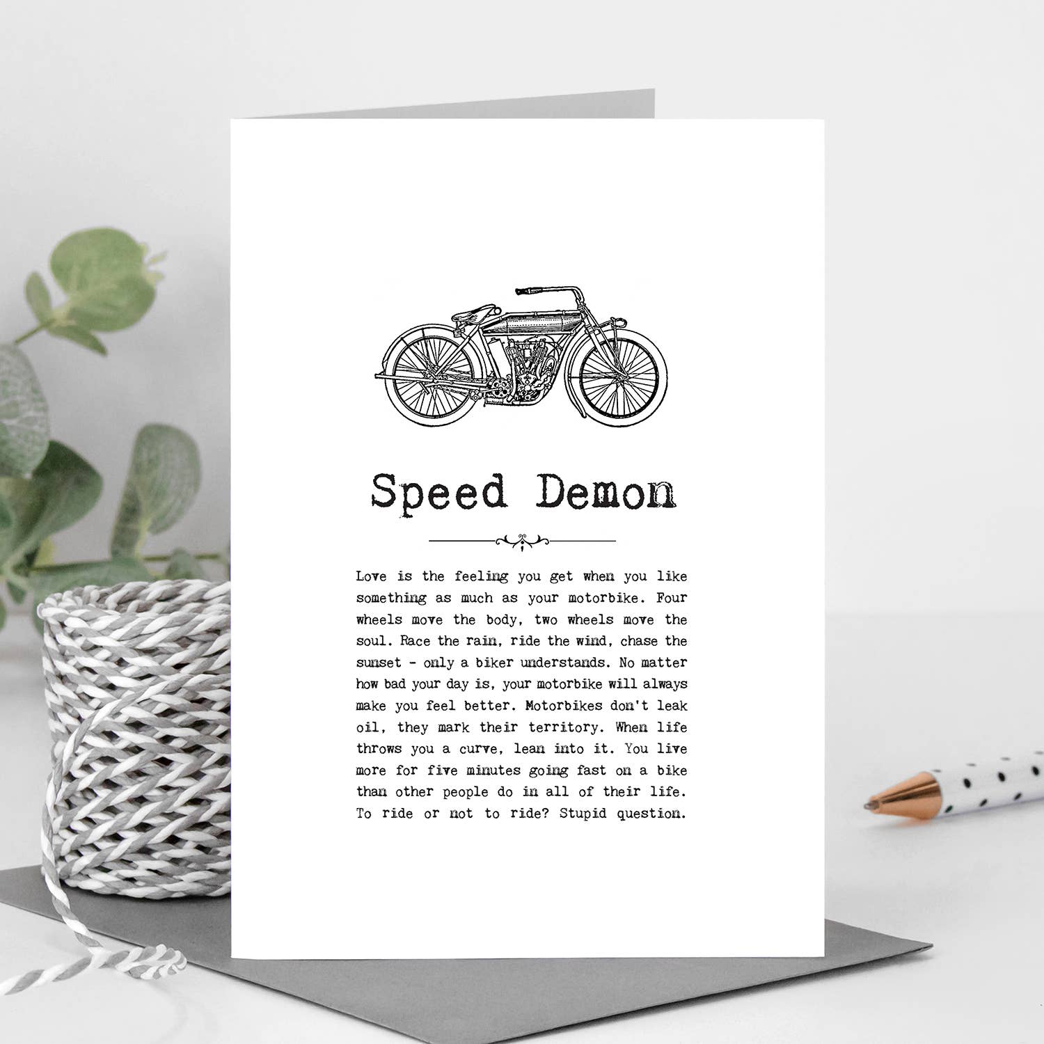 Coulson Macleod (U.S. Duties Paid) – wholesale Love card – Speed Demon Card For Motorbike Enthusiasts0