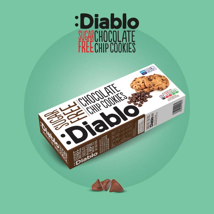 Diablo Sugar Free – wholesale Biscuit – :Diablo Chocolate Chip Cookies 130g1