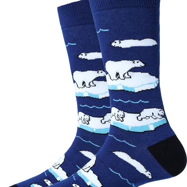 Polar Bear Socks for wholesale by Sock Harbor / Bigfoot Sock Co.