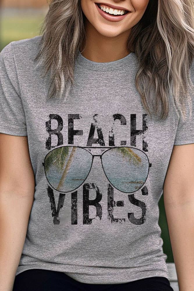 Top Avenue - Wholesale T-shirt met print - Dames - Beach Vibes, uniseks T-shirt met ronde hals9