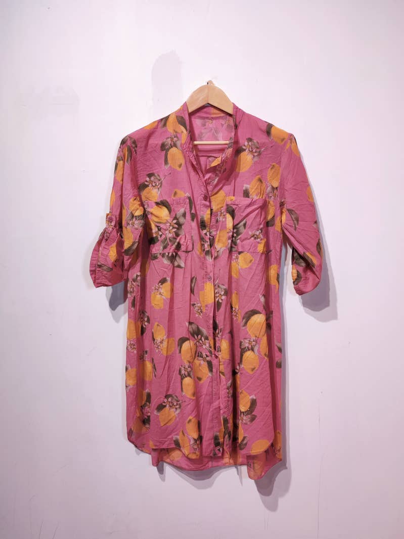 Pomelo paris - Wholesale Button Down Shirt - Women's - LISA LEMON LONG SHIRT NEW3