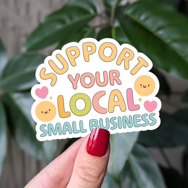 Moonlit Creations – wholesale Sticker – Support your local small business vinyl sticker