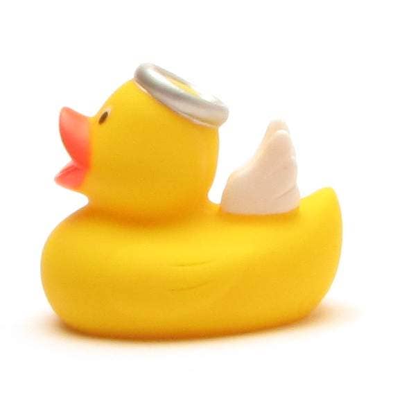 Duckshop - Wholesale Badspeelgoed - Baby - Rubber Duck Angel (geel) - badeend3