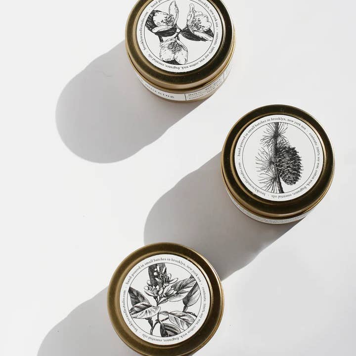 Brooklyn Candle Studio - Wholesale Travel Candles - Hawaii Rain Gold Travel Candle (Seasonal)