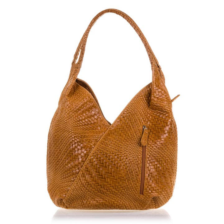 FIRENZE ARTEGIANI - Wholesale Shoulder Bag - Women's - Jesi Shoulder Bag Women.Genuine Leather Suede Engraved15