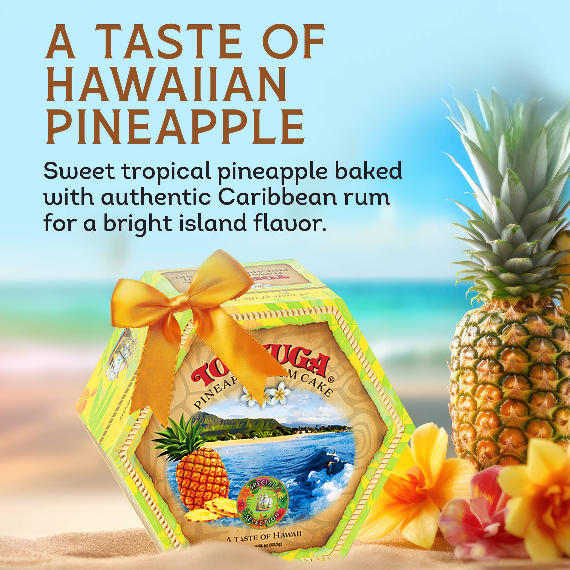 Tortuga Spirit Cake Company - Venta al por mayor Tarta - Pastel de ron y piña estilo hawaiano Tortuga1