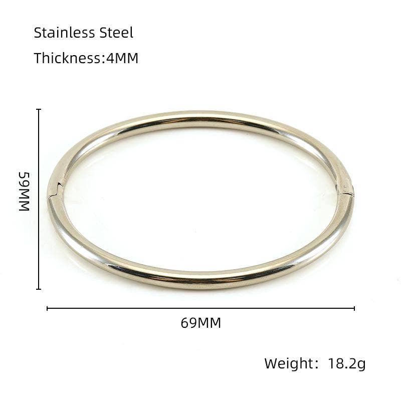 Mio Queena - Wholesale Bangle Bracelet - Multi-style 18K Gold-plated Stainless Steel Babngle - FGS2