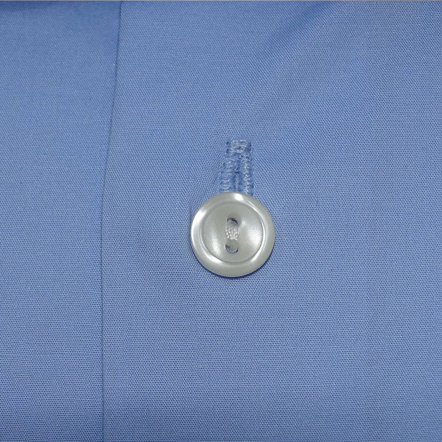 English Threads - Wholesale Button Down Shirt - Men's - Sky Blue Cotton Stretch Shirt - Regular Fit3