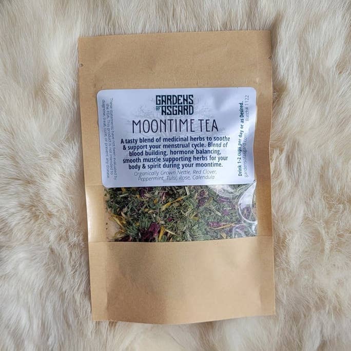 Moontime Tea :: Herbal Loose Leaf Tea Blend for wholesale by Gardens of Asgard