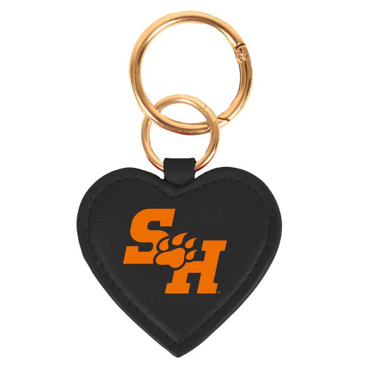 Sam Houston State Bearkats Heart Purse Charm/ Key Ring by Desden for wholesale by Desden