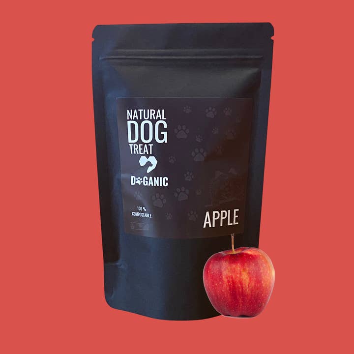 Trattamento per Cani alla Mela in Confezione Biodegradabile 200g per la vendita all'ingrosso da parte di Doganic