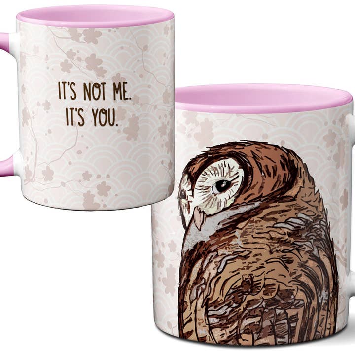 Not Me Owl Mug for wholesale by Pithitude