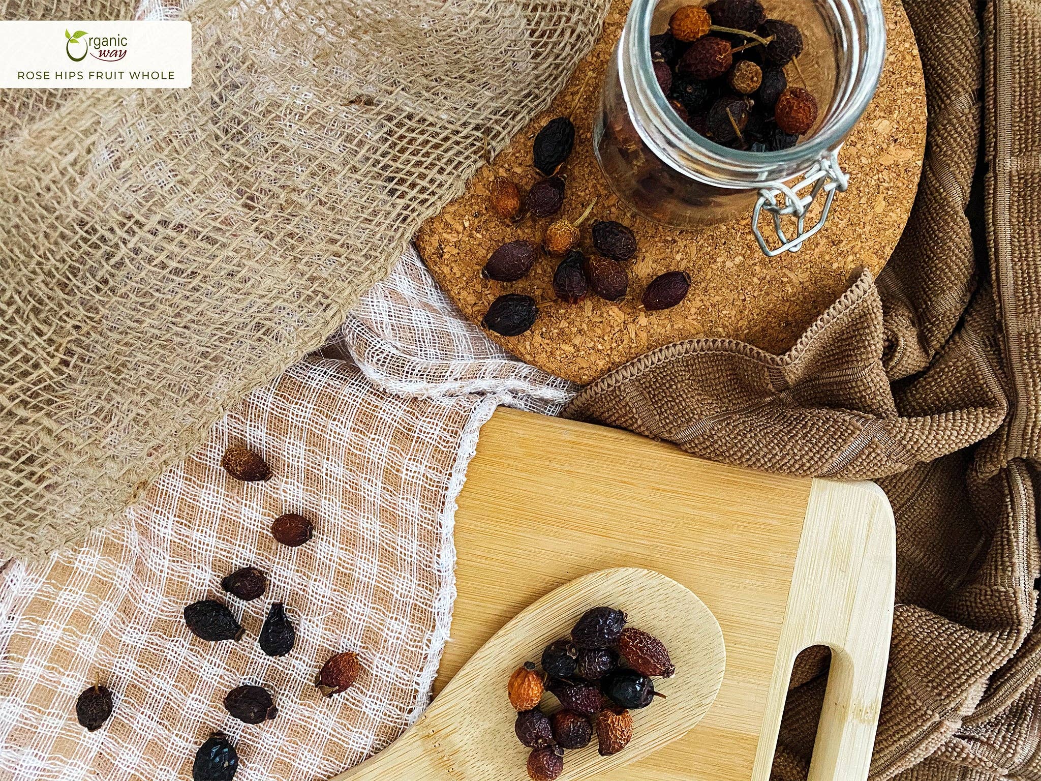 Organic Way LLC - Vendita all'ingrosso Frutta secca/disidratata - Frutto di cinorrodo intero premium (Rosa canina) - raccolto selvatico europeo | Certificato kosher | Vegano, non OGM e senza glutine | Certificato USDA | Origine Albania5