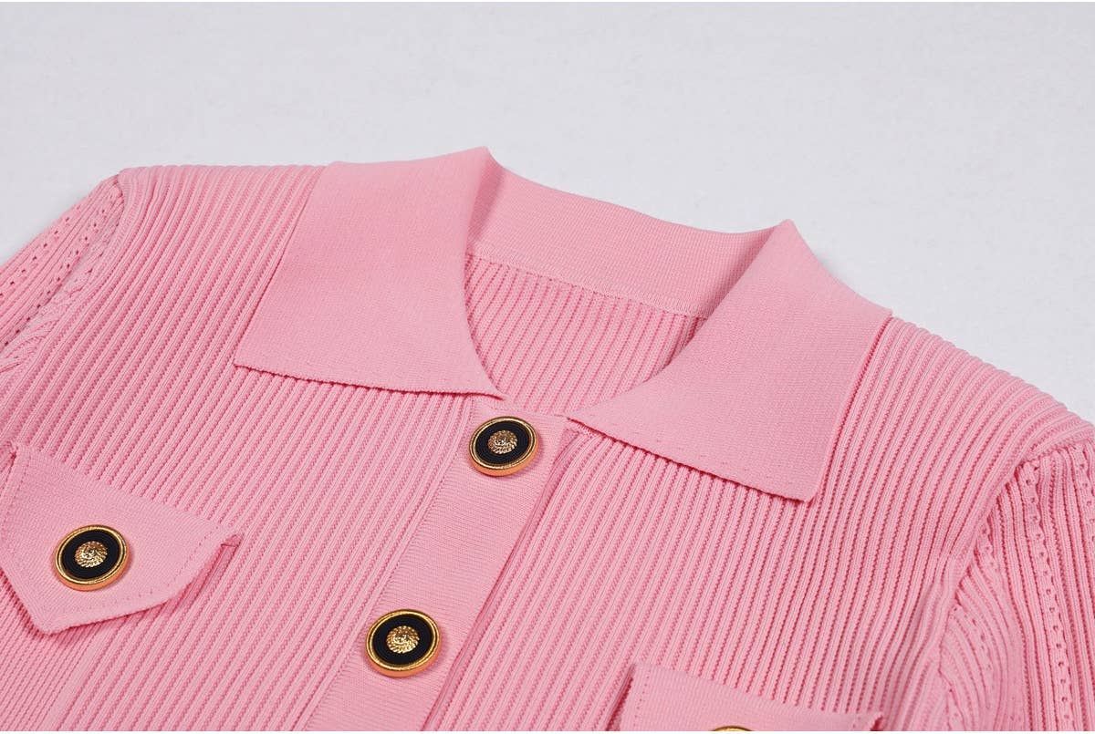 Productseeker - Wholesale Top & Skirt Set - Women's - SET218Y Spring Autumn Knit Cardigan Sweater with Skirt Set13